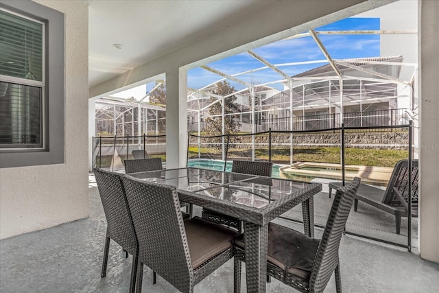 view of sunroom / solarium