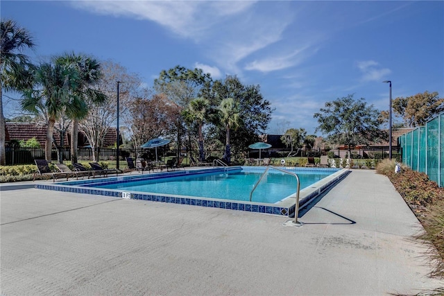 view of pool