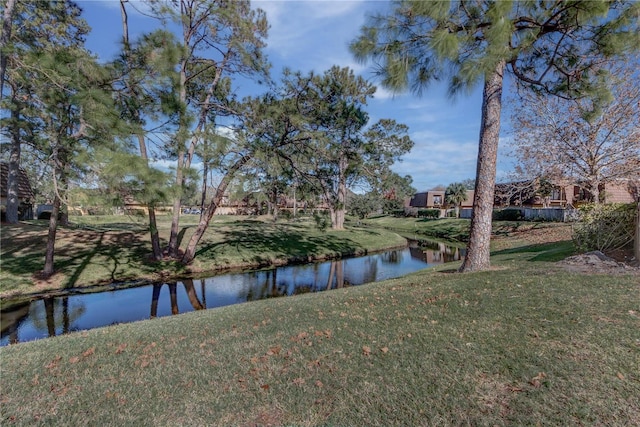 view of water feature