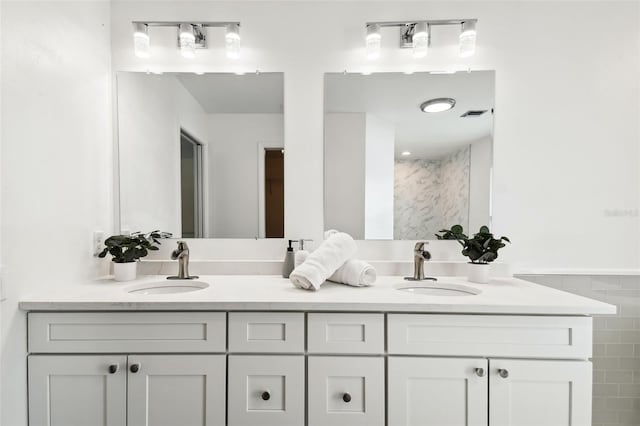 bathroom with vanity