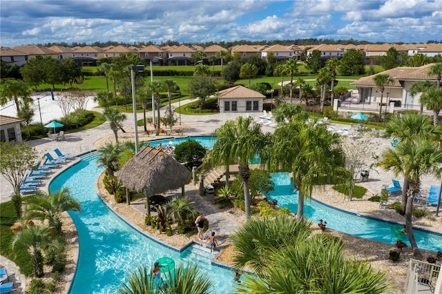 birds eye view of property