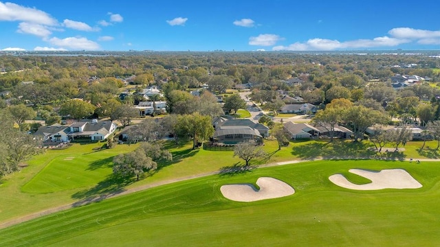 aerial view with golf course view