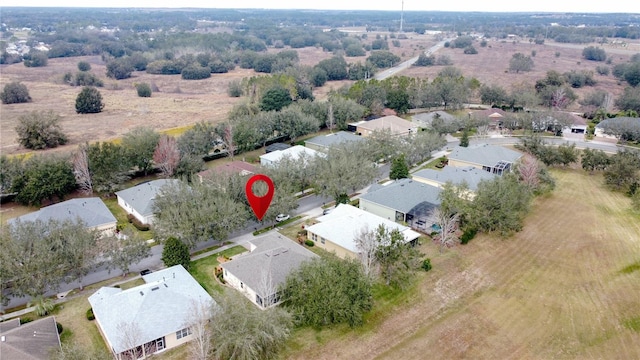 drone / aerial view with a residential view