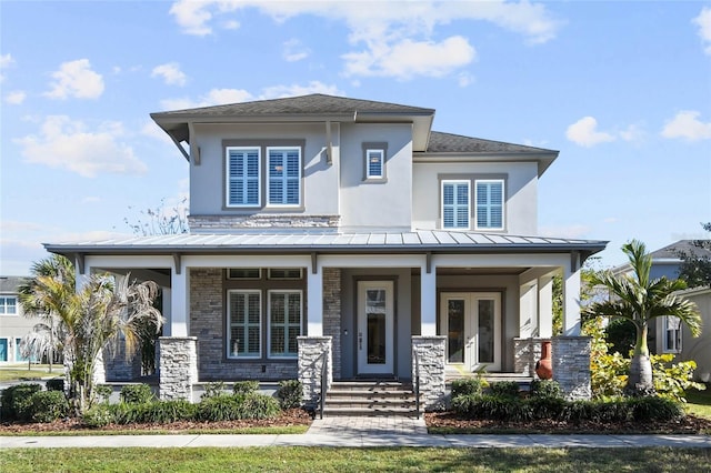 view of front of house featuring a porch