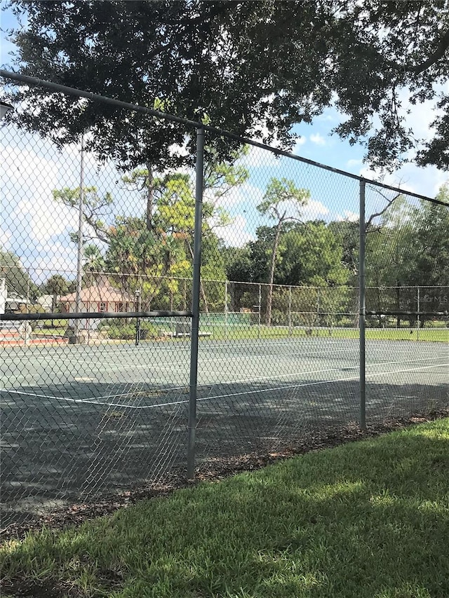 view of sport court