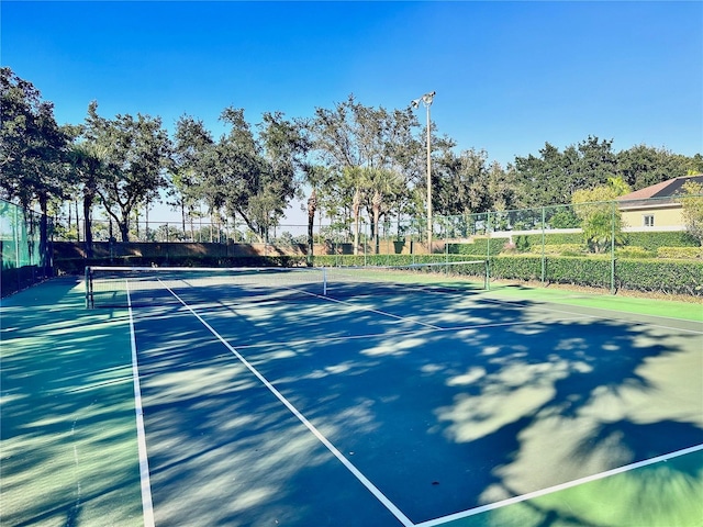 view of tennis court