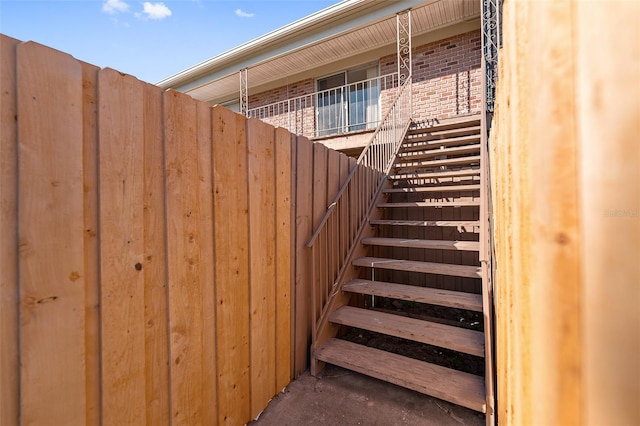 view of stairs