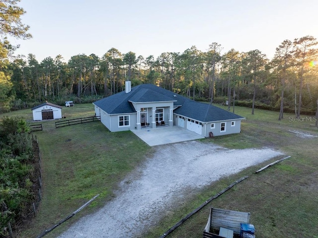 birds eye view of property