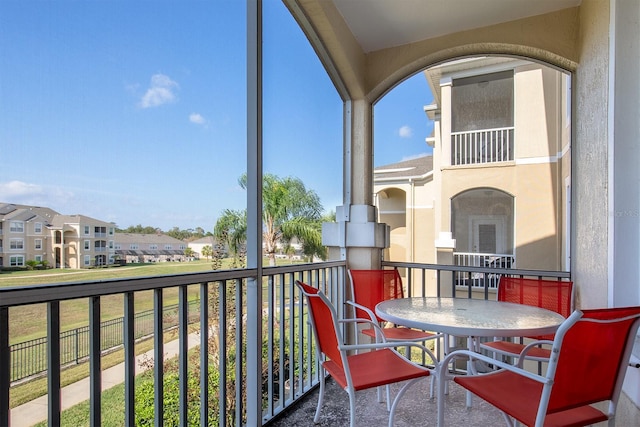 view of balcony