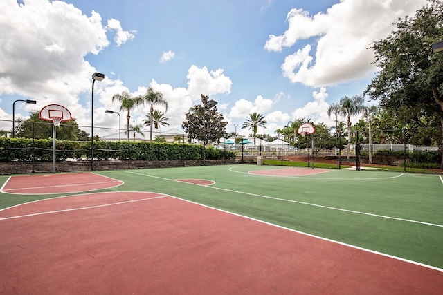 view of sport court