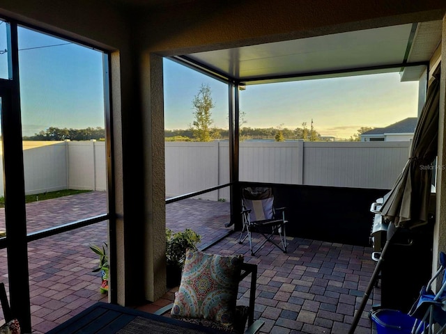 view of sunroom / solarium