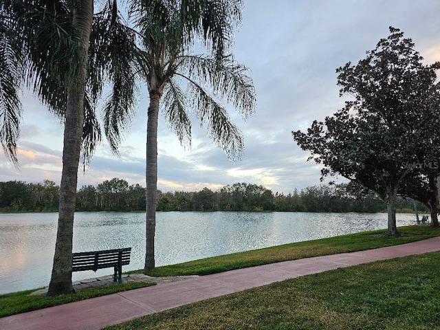 view of water feature