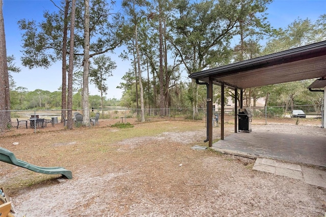 view of yard featuring a playground