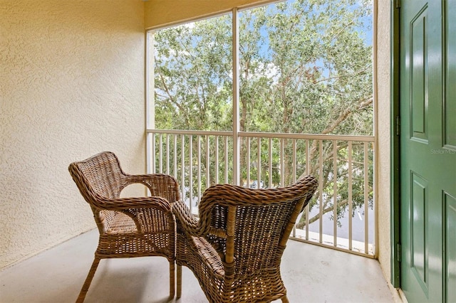 view of sunroom