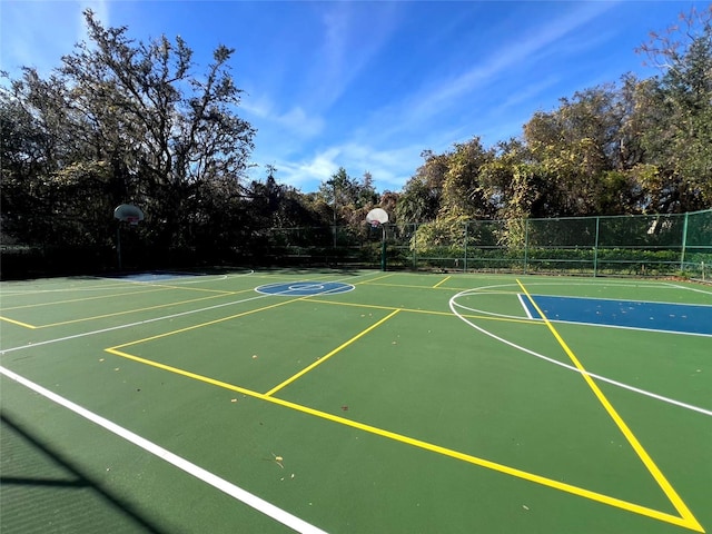 view of sport court