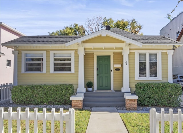 view of bungalow-style home