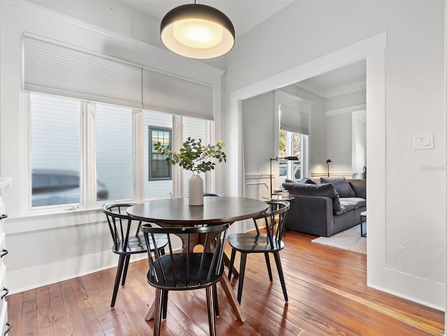 dining room featuring hardwood / wood-style flooring