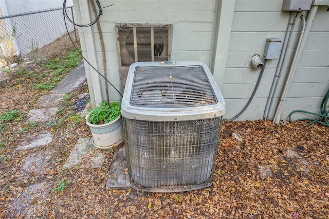 details featuring central AC unit