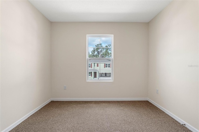 view of carpeted empty room