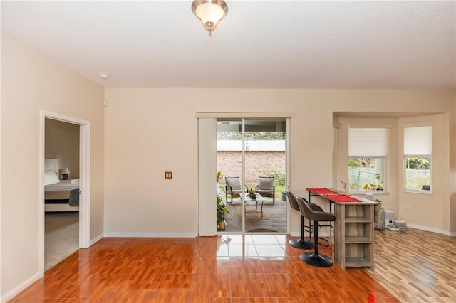 dining room with tile patterned floors