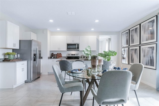 view of dining room