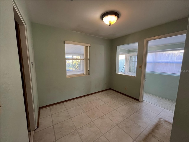 view of tiled empty room