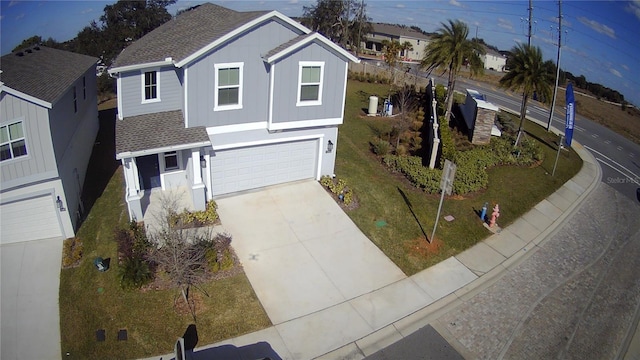 view of property featuring a garage