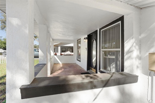 view of patio / terrace featuring covered porch