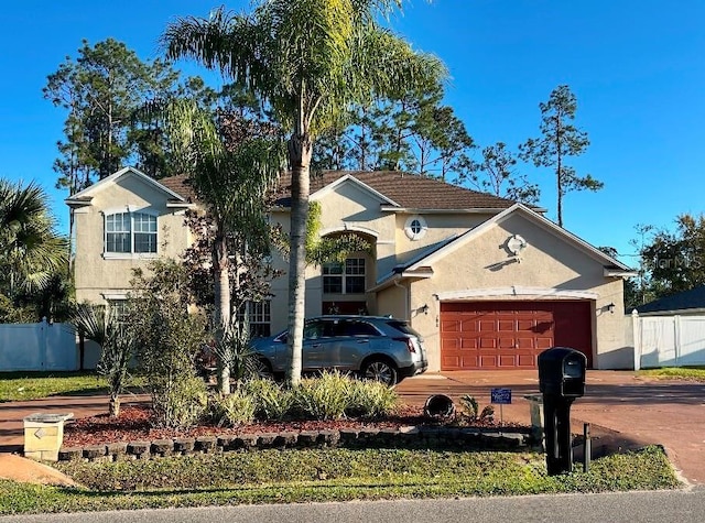 view of front of house featuring a garage