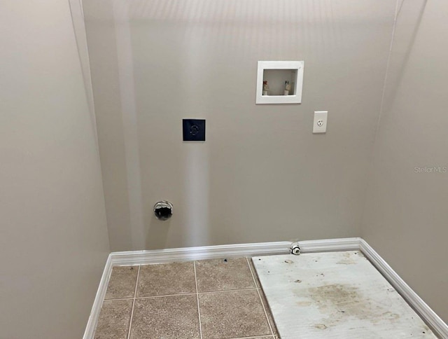 laundry room featuring hookup for a washing machine and hookup for an electric dryer