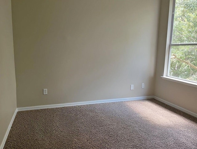 view of carpeted empty room