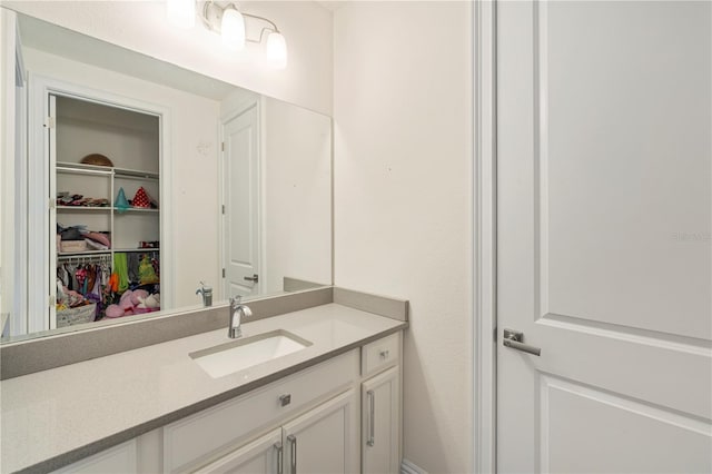 bathroom with vanity