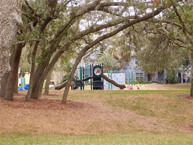 view of play area