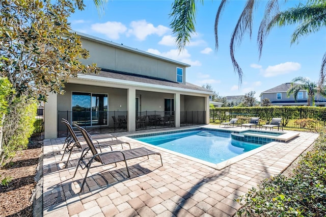 view of pool with a patio