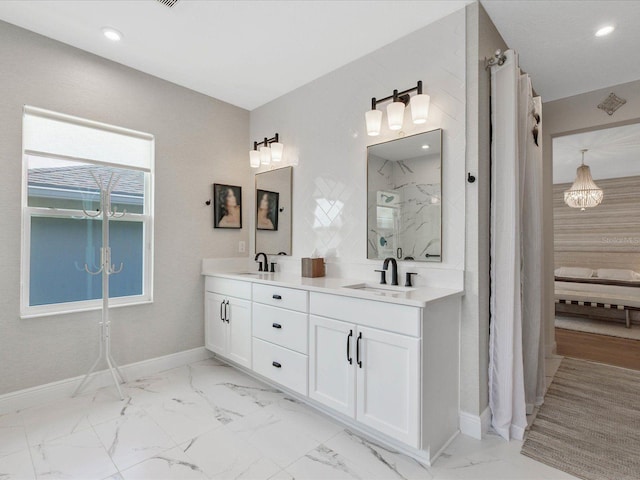 bathroom featuring vanity