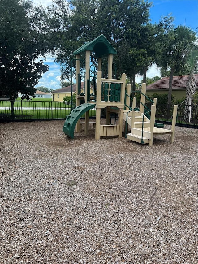 view of jungle gym