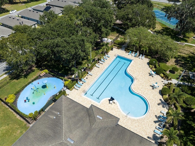 birds eye view of property