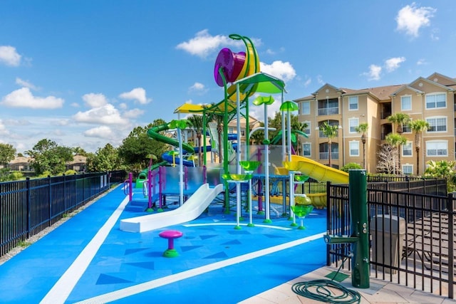 view of jungle gym