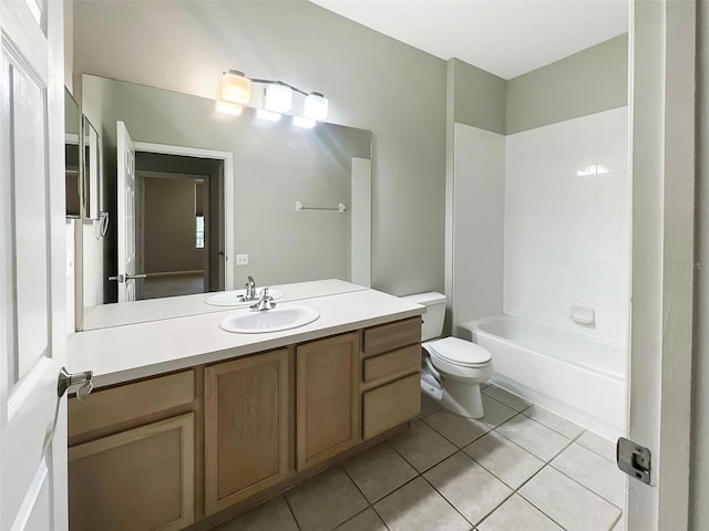 13536 Turtle Marsh Loop Unit 538, Orlando, FL 32837 - full bathroom with tile patterned floors, toilet, vanity, and shower / bath combination