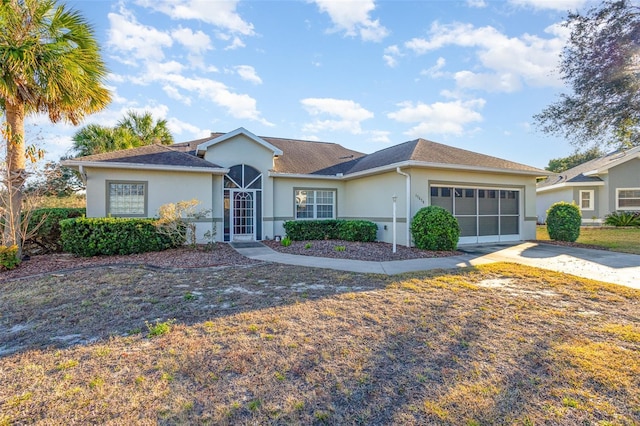 ranch-style house with a garage