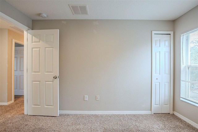 view of carpeted empty room