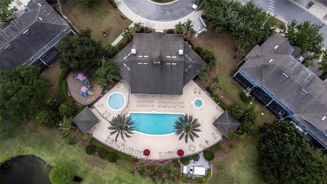 birds eye view of property