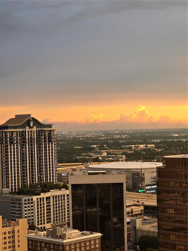 view of city featuring a water view