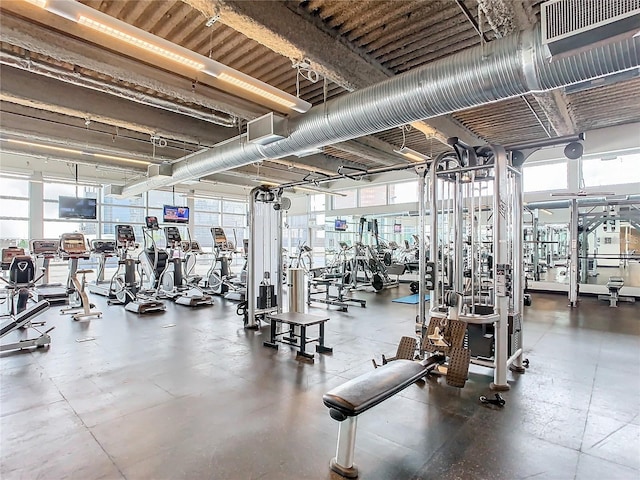 view of exercise room