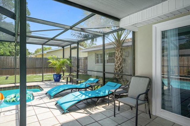 view of sunroom / solarium