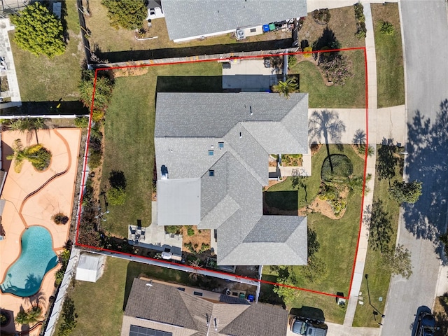 birds eye view of property