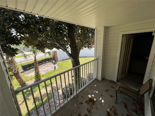 view of balcony