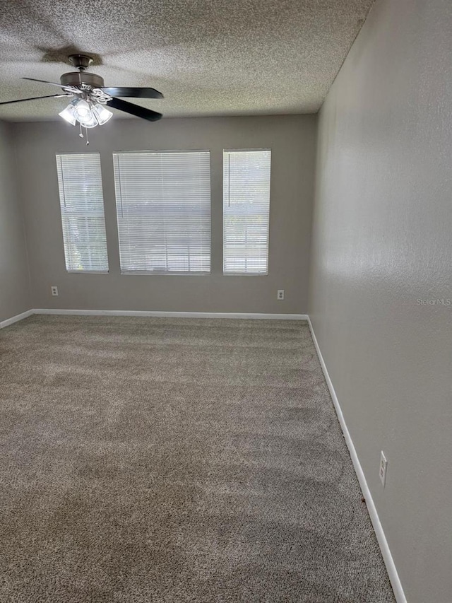11538 Westwood Blvd Unit 226, Orlando, FL 32821 - unfurnished room with carpet, healthy amount of natural light, a ceiling fan, and a textured ceiling