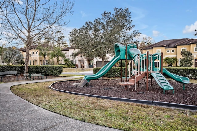 view of jungle gym