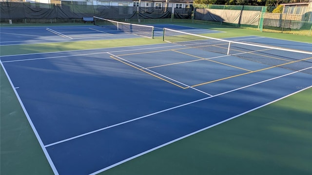 view of sport court featuring basketball court